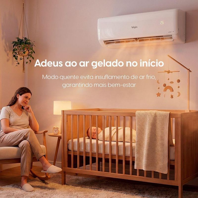 Ar Condicionado Split Elgin Eco Inverter III Wi-Fi 30000 BTUs Quente e Frio 220V HJQC30C2WGCG