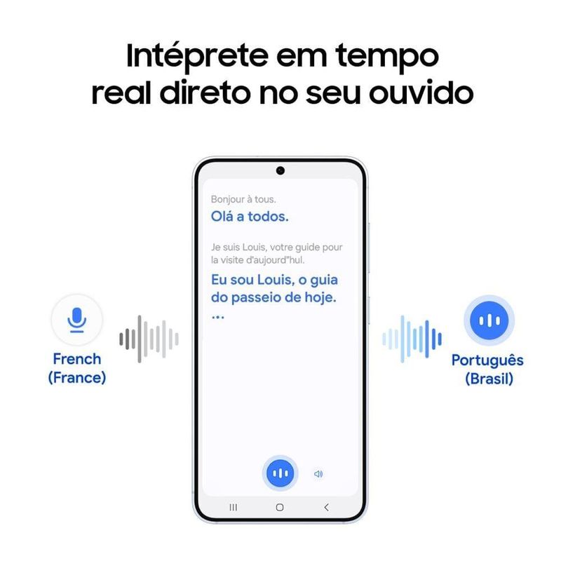 Fones de ouvido samsung galaxy buds core intra-auricular bluetooth cancelamento de ruído ia branco