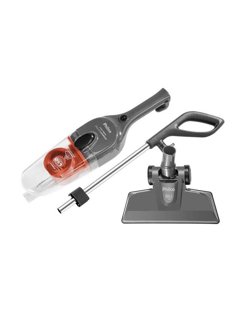 Aspirador De Pó Vertical Philco Ciclone 2 Em 1 1400W PAS1550C 220V