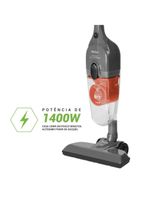 Aspirador De Pó Vertical Philco Ciclone 2 Em 1 1400W PAS1550C 220V