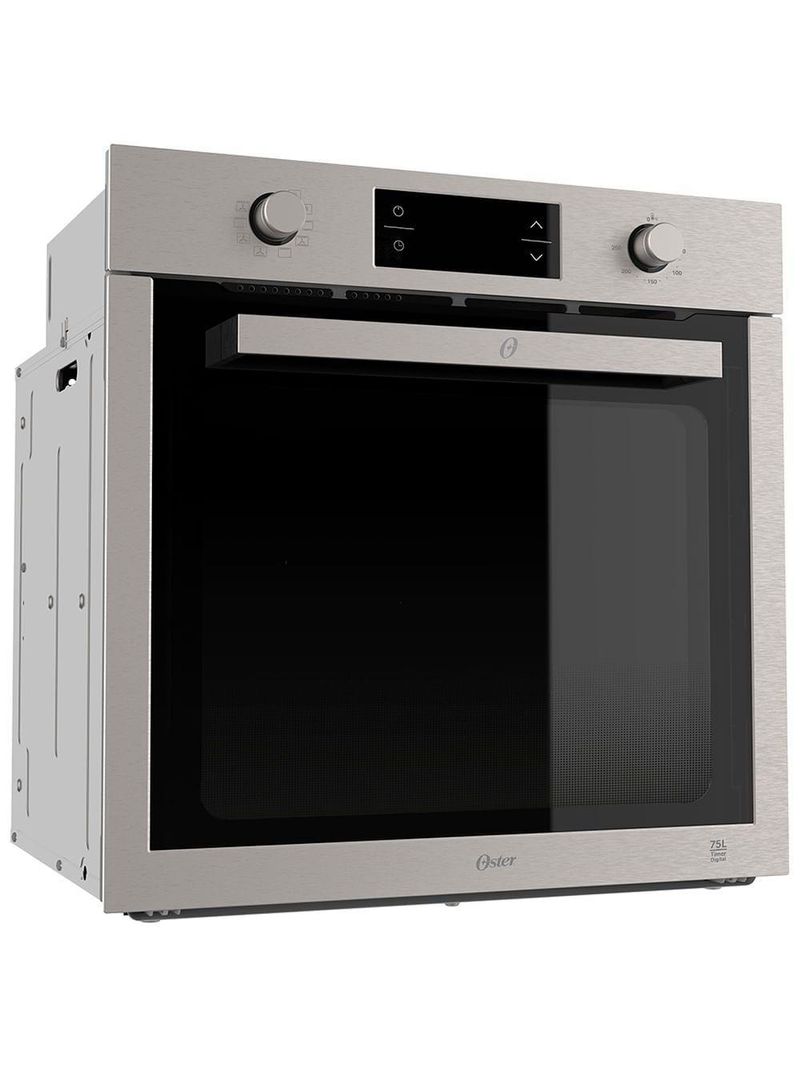 Forno De Embutir Elétrico Oster Semi Digital Black Inox 75L 220V