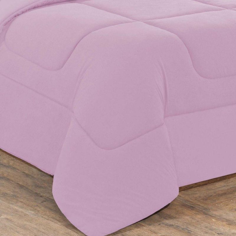 Kit Edredom Malha 100% Algodão Gran Moratta 3 Peças Queen - em versão com cor Rosa Bebê-rosa Bebê