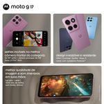 Smartphone motorola moto g17 tela 6,7” 128gb 4g câmera 50mp alaskan blue