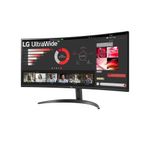 Monitor curvo 34” lg ultrawide wqhd 34wr50qk-b 100hz hdr10 preto