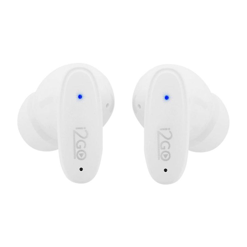 Fone de ouvido i2go air buds go bluetooth tws enc bateria de 48h branco