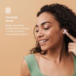 Fone de ouvido i2go air buds go bluetooth tws enc bateria de 48h branco