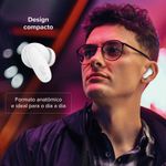 Fone de ouvido i2go air buds go bluetooth tws enc bateria de 48h branco