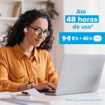 Fone de ouvido i2go air buds go bluetooth tws enc bateria de 48h branco