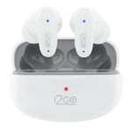 Fone de ouvido i2go air buds go bluetooth tws enc bateria de 48h branco