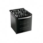 Fogão de Embutir 4 Bocas Gás GLP Atlas UTop-2095 Mesa de Vidro Temperado Preto Bivolt