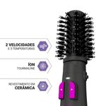 Escova Rotativa 2 em 1 PER02 1300W Cerâmica Ion Tourmaline Philco Bivolt