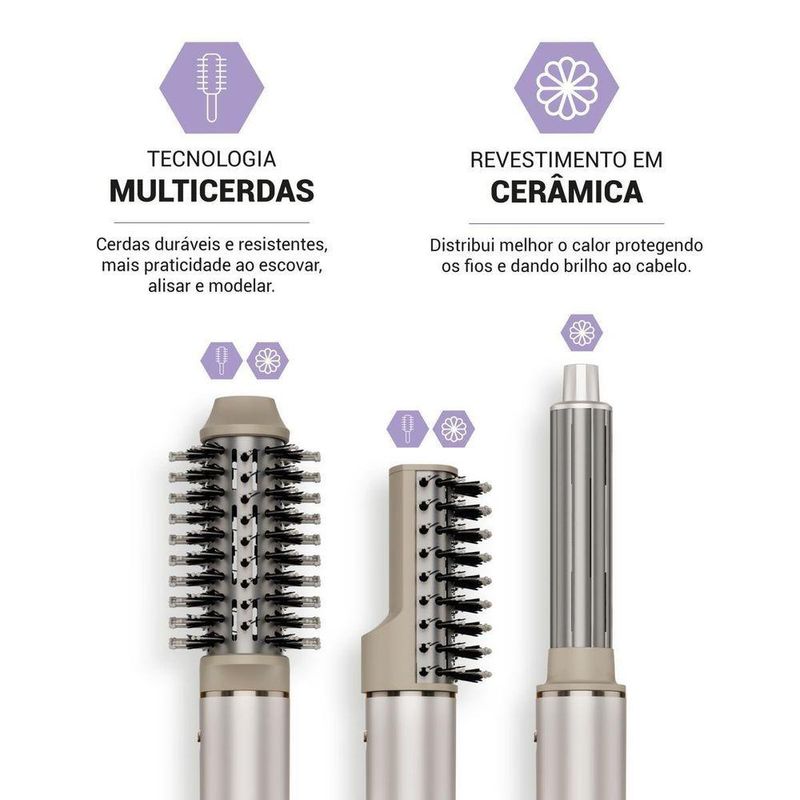 Secador De Cabelos Philco 4 Em 1 Dobrável PSC3500 110V