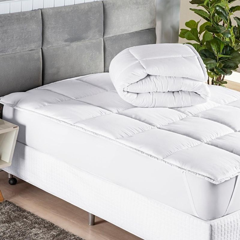 Pillow Top Suavitec King 01 Peça - cor aplicada no item Branco