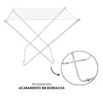 Varal De Roupas De Chão Portátil Leve Resistente