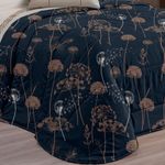 Kit Edredom Viena Queen Percal 180 Fios 80% Algodão 20% Poliéster Marinho Casaborda Enxovais