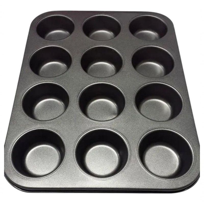 Forma Assadeira Para Cupcakes Antiaderente Teflon Empadas Queijadinha Pao De Queijo Não Gruda
