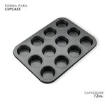 Kit 2 Formas Assadeira Para Cupcakes Antiaderente Teflon Mini Bolo Pudim Tortinhas Não Gruda