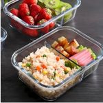 Vasilha De Vidro Hermética Com Tampa 1520ml Mantimentos Para Microondas Geladeira Comida Pote