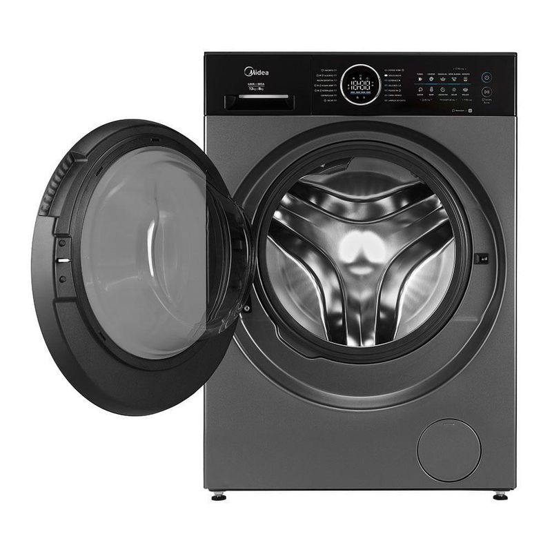 Lava e Seca Midea MF210D130WB-GK-02 13kg 8kg Storm Wash Titânio 220V