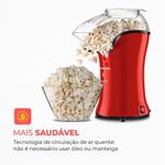 Pipoqueira mondial popflix pp-03 - vermelha