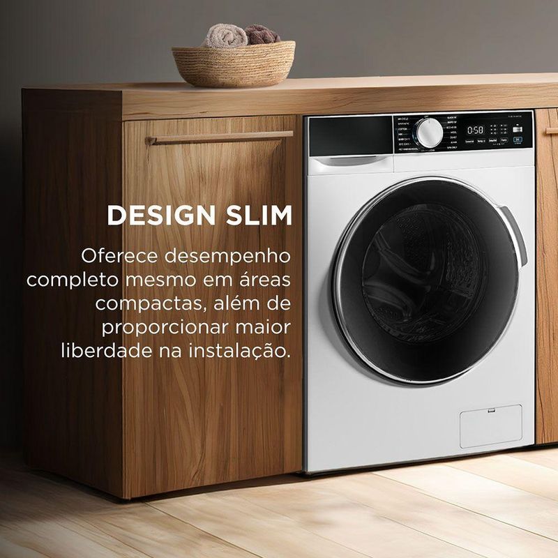 Lavadora De Roupas Lava E Seca Midea 11Kg 127V Ciclo Pets Branca (MFA01D110B/WK-01)