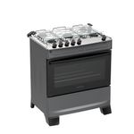 Fogão 5 Bocas Atlas Mônaco Top C/ Mesa Inox Gás Bivolt