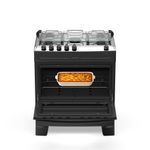Fogão 5 Bocas Atlas Mônaco Top C/ Mesa Inox Gás Bivolt