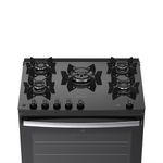 Fogão 5 Bocas Atlas Agile Up C/ Mesa Vidro A Gás Bivolt