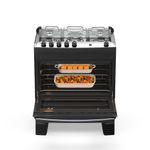 Fogão 5 Bocas Atlas Agile Up C/ Mesa Inox A Gás Bivolt