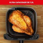 Fritadeira Eletrica Arno 7,5L Air Fryer Mega AFM7 Preta 127V