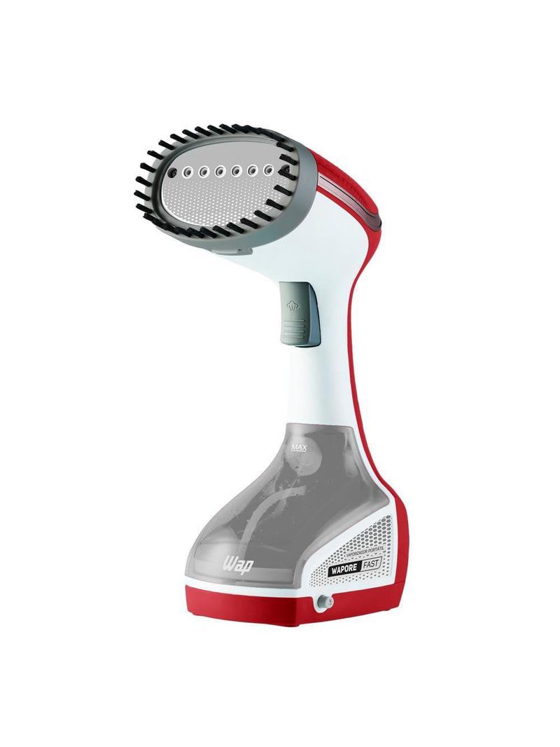 Vaporizador portátil wap wapore fast 1250 para desamassar e higienizar tecidos 1250w - branco/vermelho/cinza