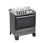 Fogão 5 Bocas Atlas Agile Up C/ Mesa Inox A Gás Bivolt