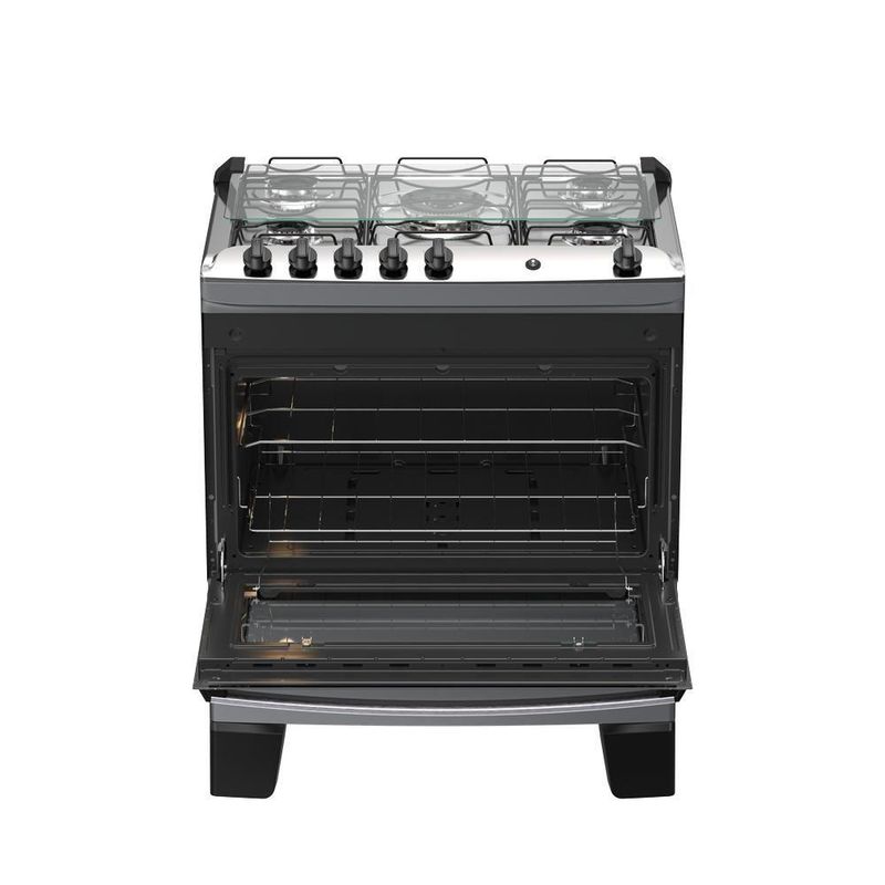 Fogão 5 Bocas Atlas Agile Up C/ Mesa Inox A Gás Bivolt