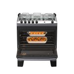Fogão 5 Bocas Atlas Agile Up C/ Mesa Inox A Gás Bivolt