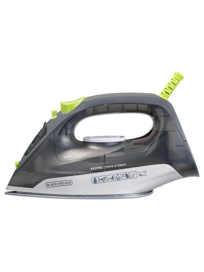 Ferro a vapor black+decker fx2750 antigotejamento base cerâmica gliss cabo giratório