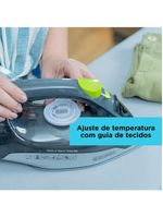 Ferro a vapor black+decker fx2750 antigotejamento base cerâmica gliss cabo giratório