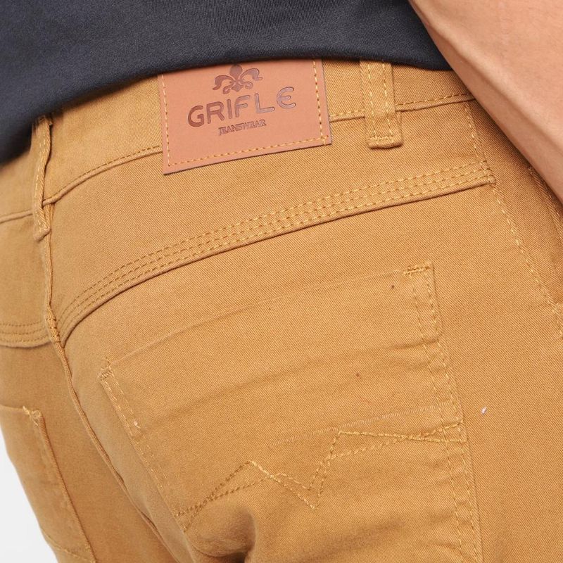Calça sarja skinny grifle masculina