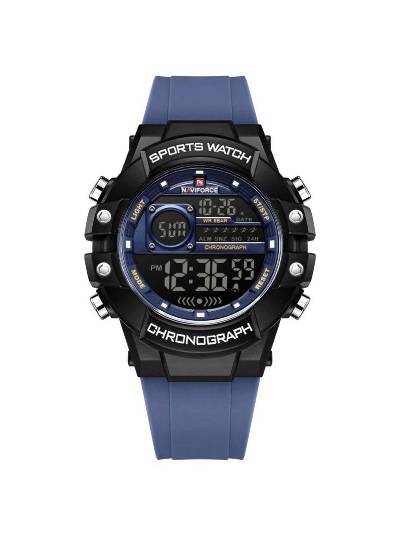Relógio Multifuncional Masculino Digital Design Esportivo A Prova D´agua 3atm Azul