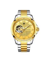 Relógio De Pulso Mecânicos Masculinos Marca Superior Luxo Automático Amarelo