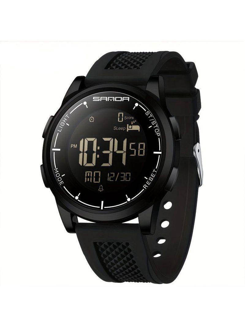 Relógio Masculino Multifuncional Mostrador Digital Design Esportivo Moderno Impermeavel Preto
