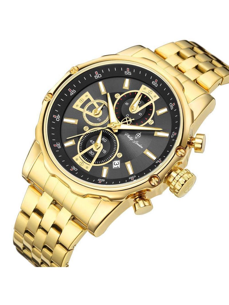 Relógio Masculino New Cyberpunk Gold 45mm