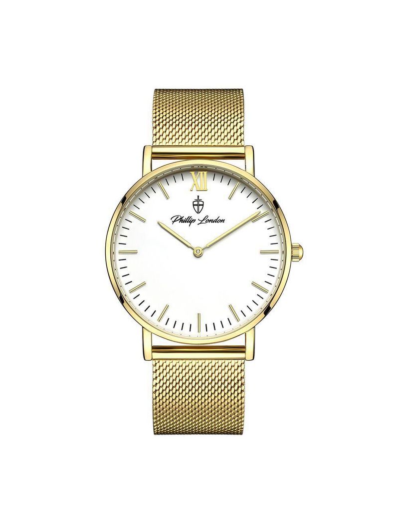 Relógio Masculino Greenwich Mesh Golden White 40mm