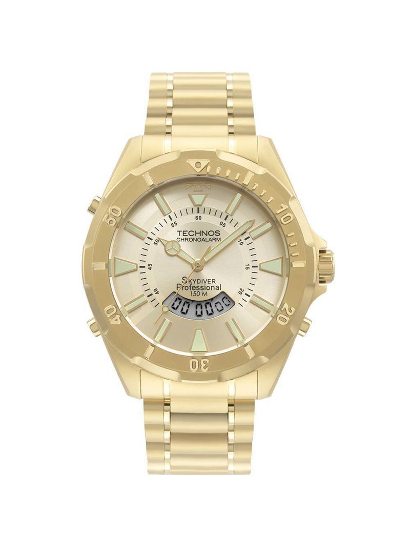 Relógio Technos Masculino Skydiver Dourado - Wt2050aa-1d Wt2050aa-1d