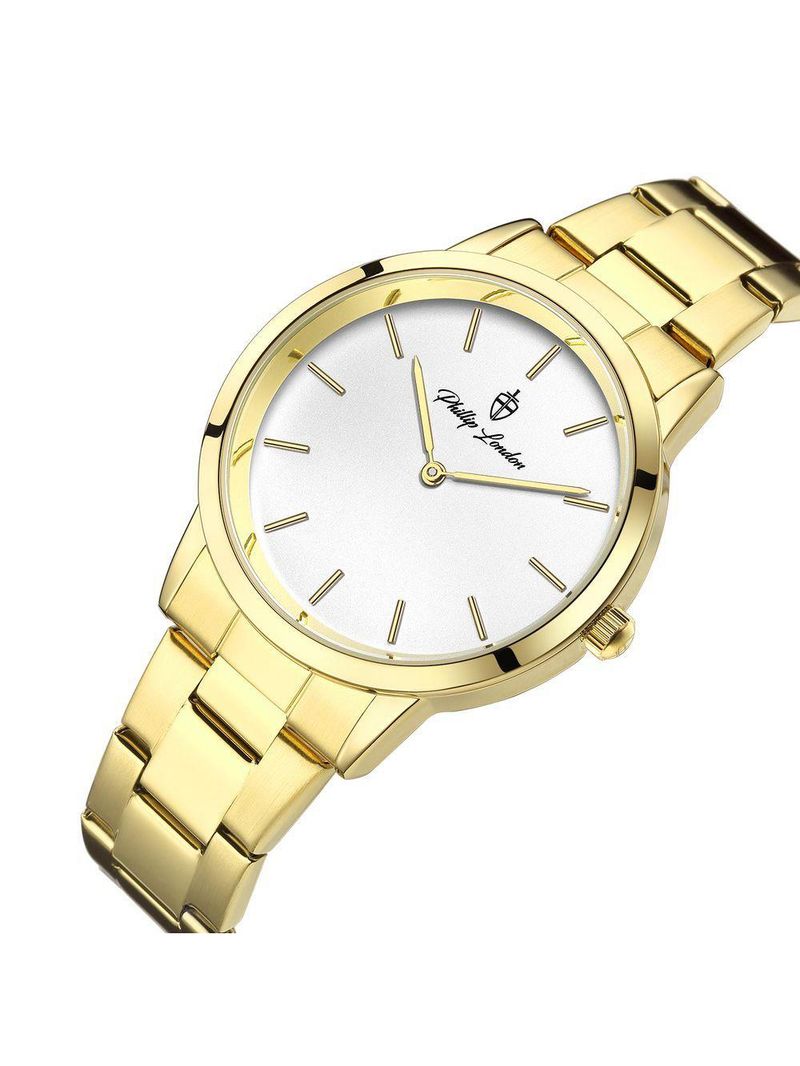 Relógio Masculino Beckham Steel Golden White 40mm