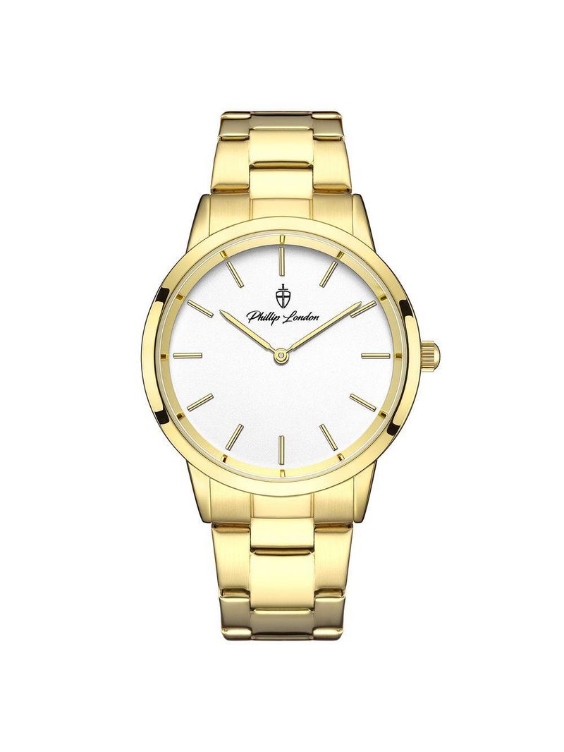 Relógio Masculino Beckham Steel Golden White 40mm