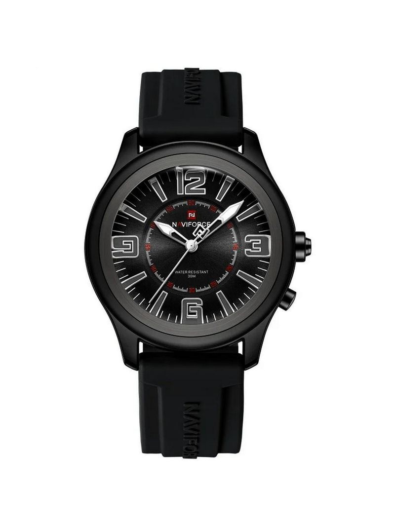 Relógio De Quartzo Masculino Mostrador Simples Casual 30m à Prova D'água Preto