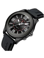 Relógio De Quartzo Masculino Mostrador Simples Casual 30m à Prova D'água Preto