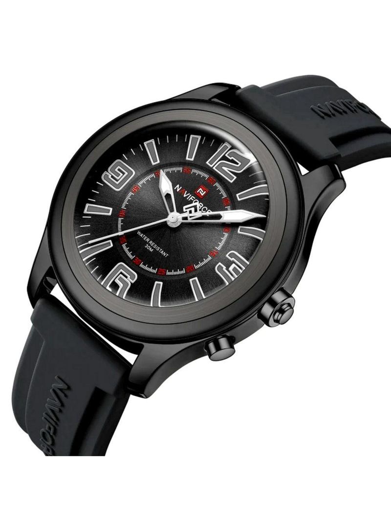 Relógio De Quartzo Masculino Mostrador Simples Casual 30m à Prova D'água Preto