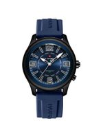 Relógio De Quartzo Masculino Mostrador Simples Casual 30m à Prova D'água Azul