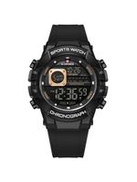 Relógio Multifuncional Masculino Digital Design Esportivo A Prova D´agua 3atm Preto Rose
